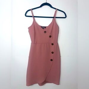 Pink Button-Down Dress